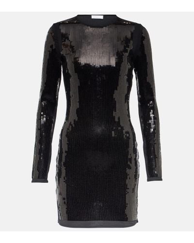 Rabanne Sequined Minidress - Black
