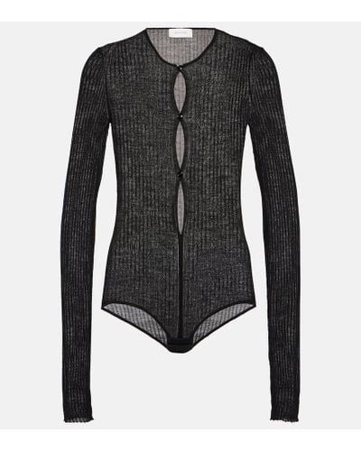 Sportmax Rib-knit Bodysuit - Black