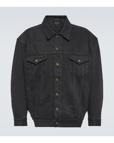 Saint Laurent Oversized Denim Jacket - Black
