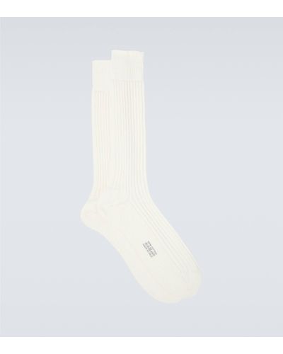 Tom Ford Cotton Socks - White