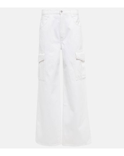 Agolde Minka Denim Cargo Trousers - White