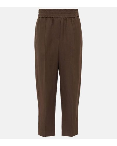 Brunello Cucinelli Tapered Trousers - Brown