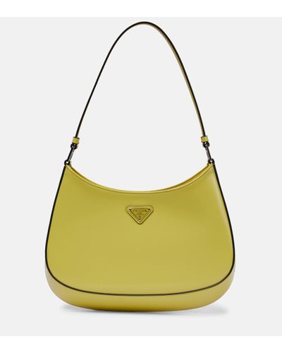 Prada Cleo Small Leather Shoulder Bag - Green