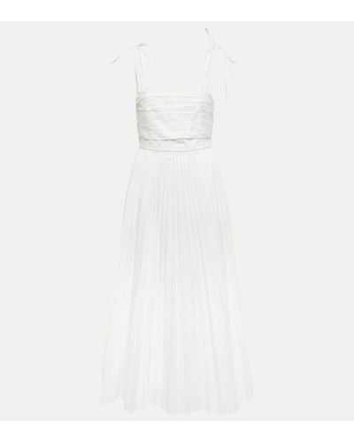 Jonathan Simkhai Caroline Cotton-blend Poplin Midi Dress - White