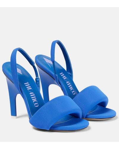 The Attico Rem Slingback Sandals - Blue
