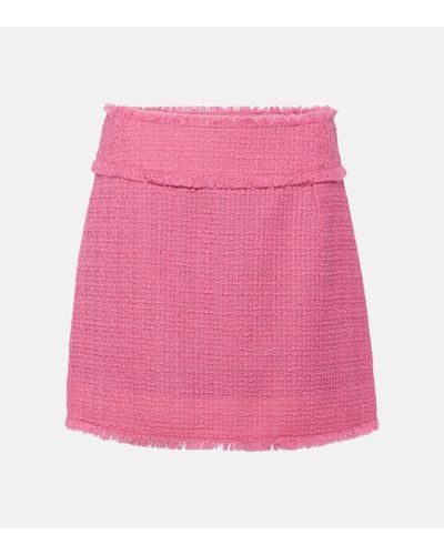Dolce & Gabbana Minirock aus Tweed - Pink