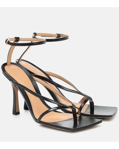 Bottega Veneta Sandalias Stretch de piel - Negro