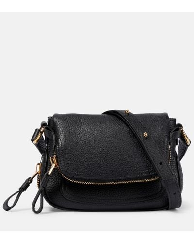 Tom Ford Jennifer Mini Leather Shoulder Bag - Black