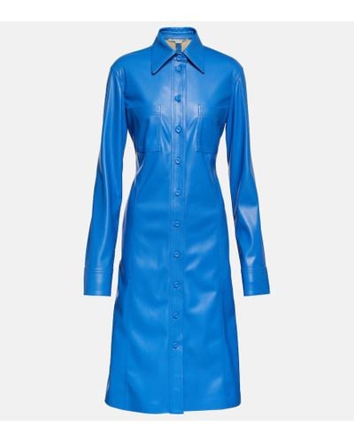 Stella McCartney Hemdblusenkleid - Blau