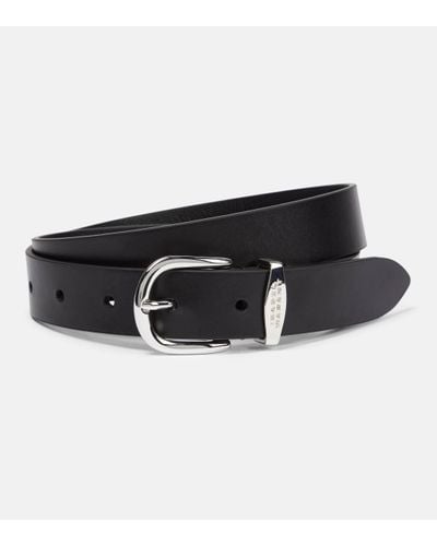 Isabel Marant Zadd Leather Belt - Black