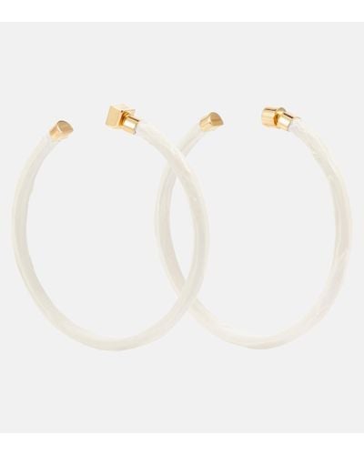 Jacquemus Hoop Earrings - White