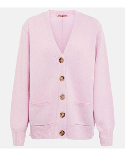 Acne Studios Cardigan in lana e cashmere - Rosa