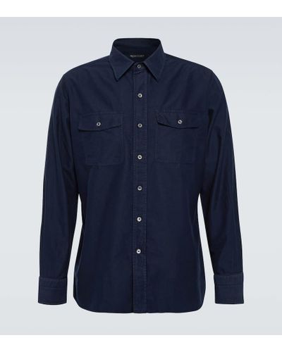 Tom Ford Camicia in cotone - Blu