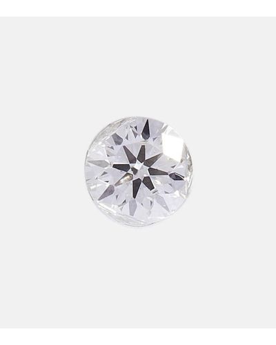Maria Tash Arete unico Invisible de oro blanco de 14 ct y diamantes - Metálico