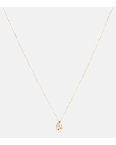 Sophie Bille Brahe Conque D'or Diamant 18kt Yellow Gold Necklace With Diamond - White
