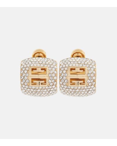 Givenchy 4g Crystal-embellished Earrings - Natural