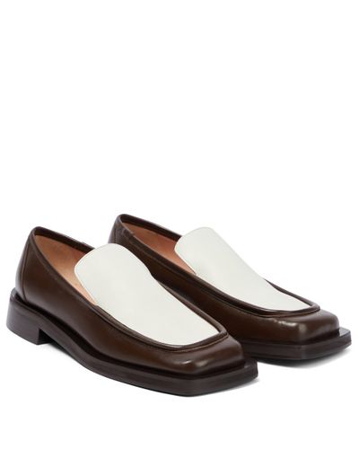 Gia Borghini Gia/rhw Rosie 25 Leather Loafers - Brown
