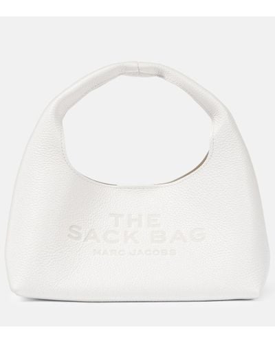 Marc Jacobs Tote The Sack Mini aus Leder - Weiß