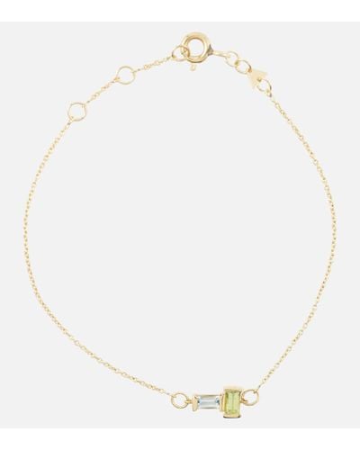 Aliita Tu Y Yo 9kt Gold Bracelet With Gemstones - White