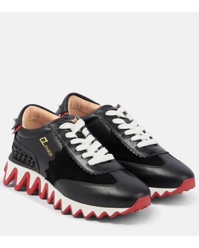 Christian Louboutin Loubishark Donna Leather Sneakers - Black