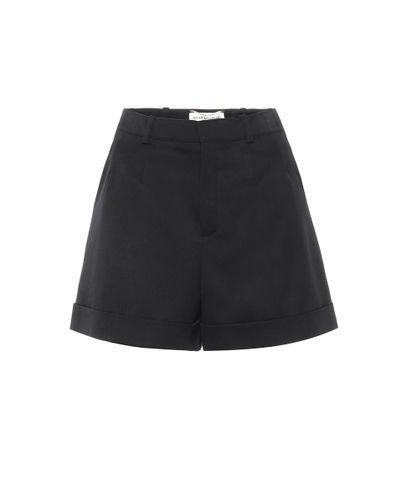 Saint Laurent Virgin Wool Shorts - Black
