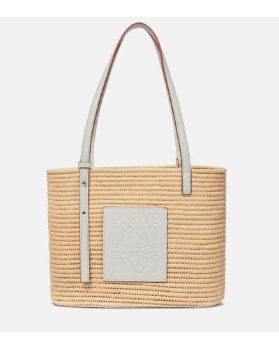 Loewe Small Square Basket Bag - White