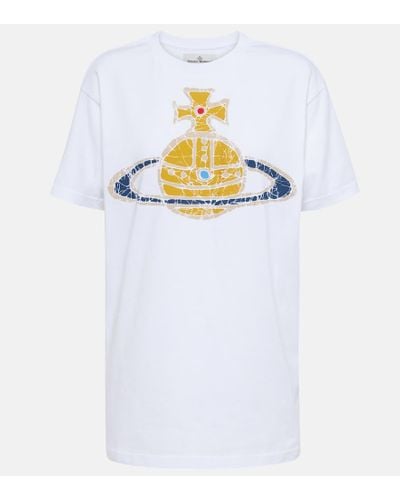 Vivienne Westwood Bedrucktes T-Shirt aus Baumwolle - Weiß