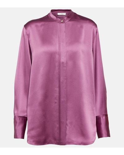 Vince Silk Blouse - Purple