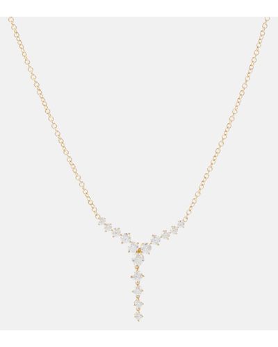Melissa Kaye Aria 18kt Gold Necklace With Diamonds - Metallic