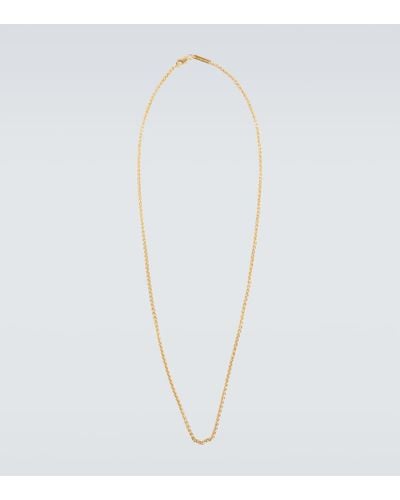 Tom Wood Spike Gold-plated Sterling Silver Necklace - White