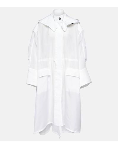 Ferragamo Silk-blend Trench Coat - White