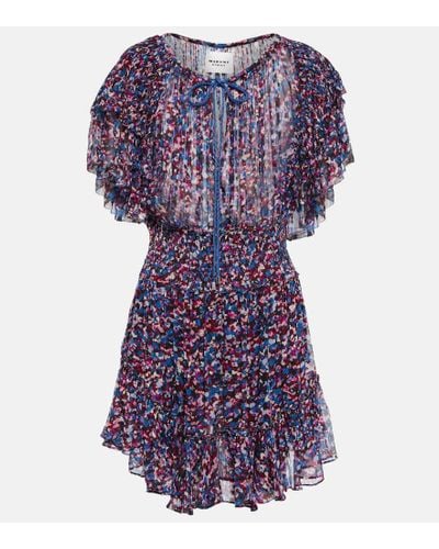 Isabel Marant Étoile Florise Mini Dress - Purple