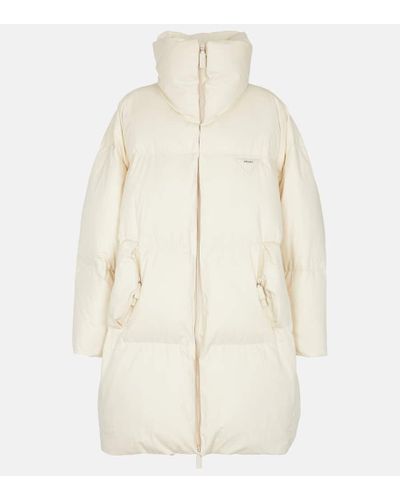 Prada Piumino oversize in cotone - Bianco