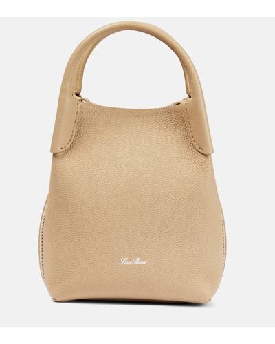 Loro Piana Bale Micro Leather Crossbody Bag - Natural