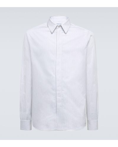 Bottega Veneta Pinstripe Cotton Shirt - White