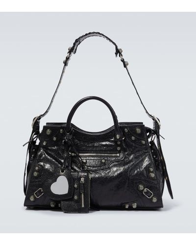 Balenciaga Borsa Neo Classic Large in pelle - Nero