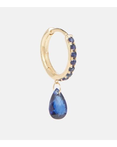 PERSÉE Persee 18kt Gold Single Earring With Sapphire And Topaz - Blue