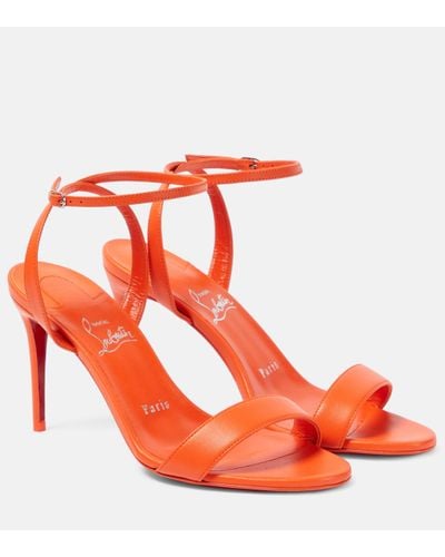 Christian Louboutin Loubigirl 85 Leather Sandals - Red