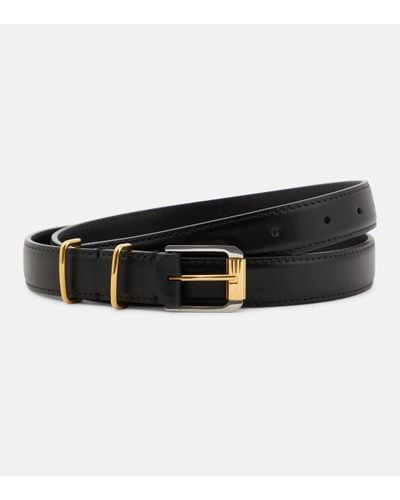 The Row Leather Belt - Black