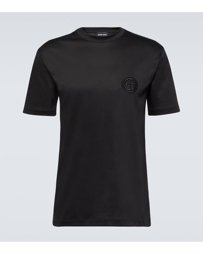 Giorgio Armani Cotton Jersey T-shirt - Black