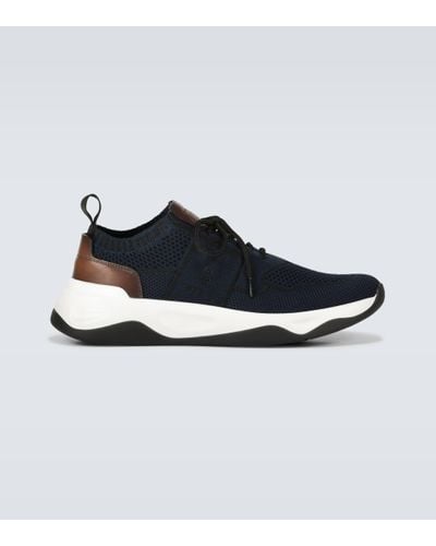 Berluti Baskets Shadow Knit - Bleu