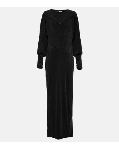 ROTATE BIRGER CHRISTENSEN Hooded Maxi Dress - Black