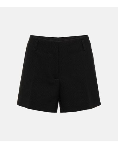 Dries Van Noten Shorts de algodon - Negro