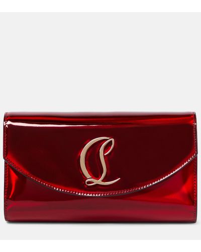 Christian Louboutin - Authenticated Clutch Bag - Patent Leather Pink Plain for Women, Good Condition