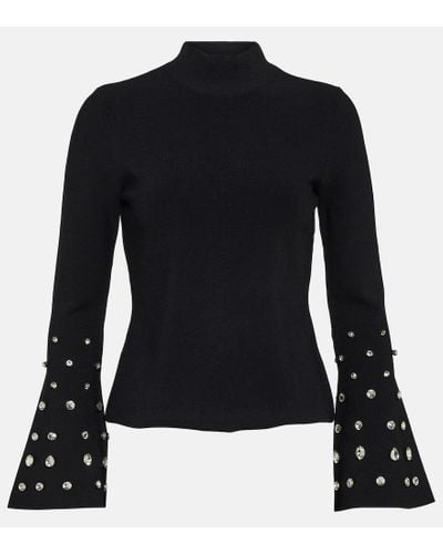 Jonathan Simkhai Savina Embellished Top - Black