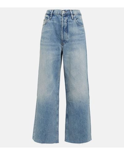 FRAME Le Low Baggy Wide-leg Jeans - Blue
