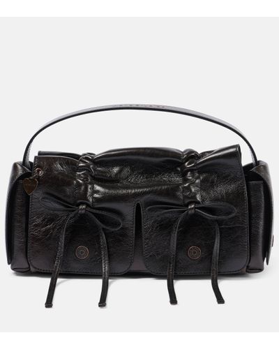 Acne Studios Atroska Small Leather Shoulder Bag - Black