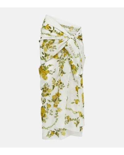 Erdem Cover-up aus Baumwoll-Voile - Mettallic