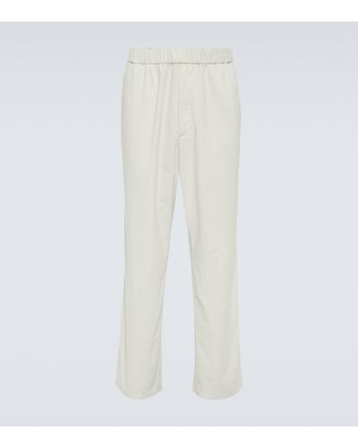 Moncler Pantalon en coton - Blanc