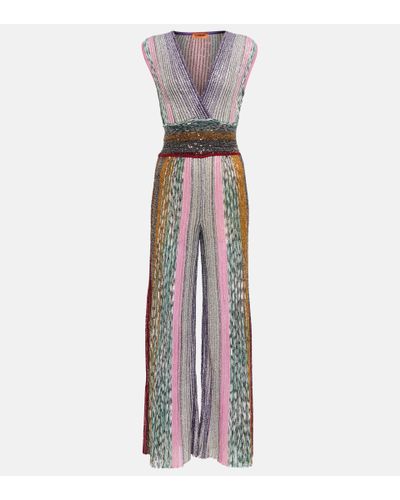 Missoni Sequined Striped Jumpsuit - Multicolor